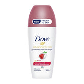 Dove advanced care antiperspirant deodorant bottle on a white background
